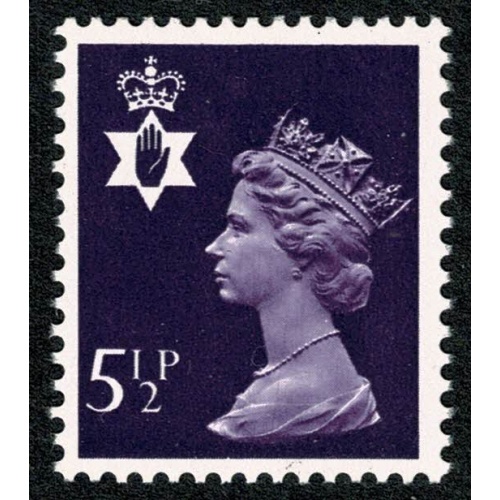 5½p violet FCP/PVAD. MISSING PHOSPHOR. Unmounted mint single. SG NI19y