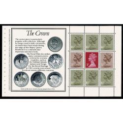 Plated Pane 3  DP65 ex £4 Royal Mint Book Column 1, Row 3, with good unlisted constant variety. "dark dot just north west of earring"