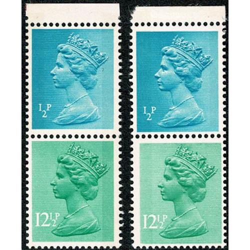 ½p turquoise FCP/PVAD 2B. short band left & short band right pair. Ex DP51 DP51A